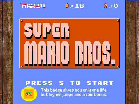 Super Mario Bros: Badges Galore!  ||  A @6easy-coders production!