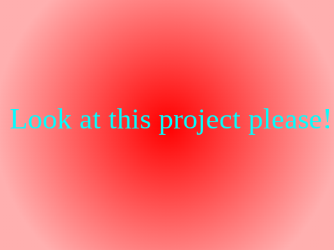Please look at this project!