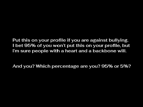 Are you against bullying? remix