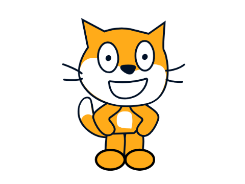 front-facing scratch cat oh god why