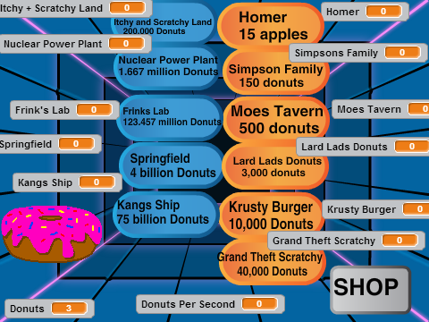 Donut Grab Simpsons