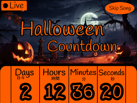 Live Halloween Countdown