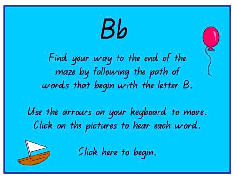 Letter B Maze