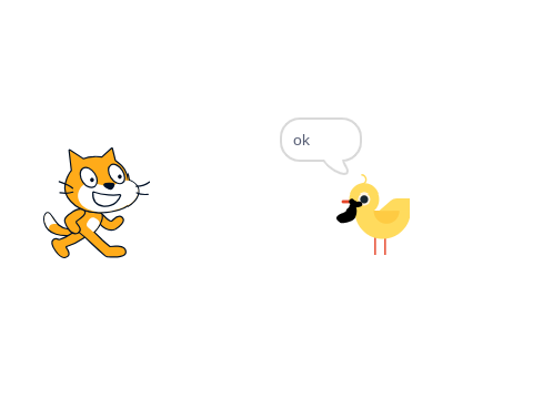 scratch cat gives chick the razor
