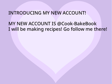 NEW ACCOUNT!