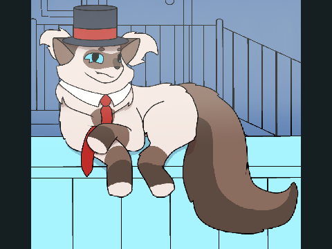 Cobweb in a top hat