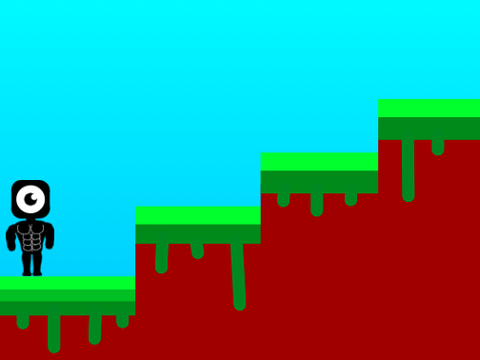 筋肉モリモリマッチョマンのプラットフォーマー  but stuff is deleted