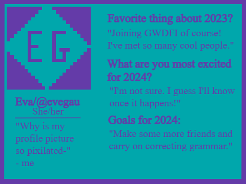 GWDFI Yearbook entry!
