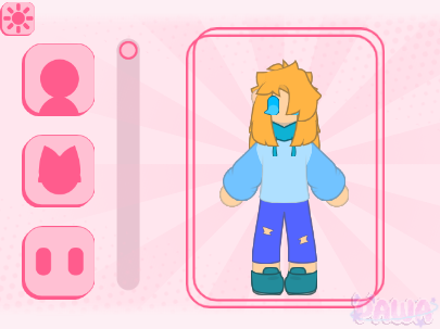 Character Creator 》Game (concept) sorry for not posting this is my character i guess :l