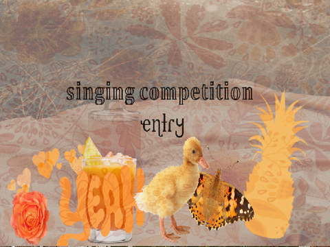 singing competition entry