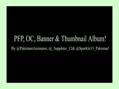 "Orders" Album (@PakistaniAnimator)