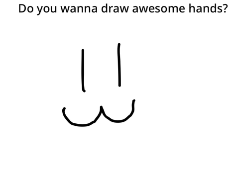 How to draw hands!
