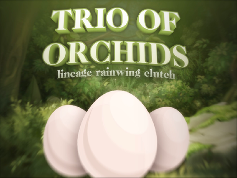 (CLOSED) A Trio of Orchids ✾ Lineage Rainwing Clutch