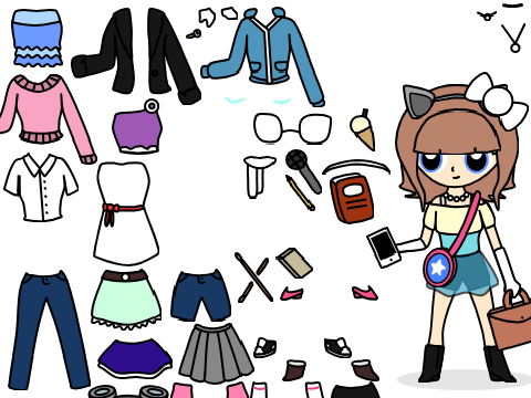 -= Cute Girl Dress-Up Game =- remix