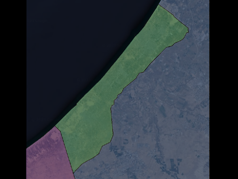 Map of the Gaza Strip