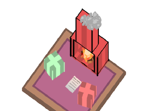 3D Fireplace | #3D #Christmas #Tests #OneSprite