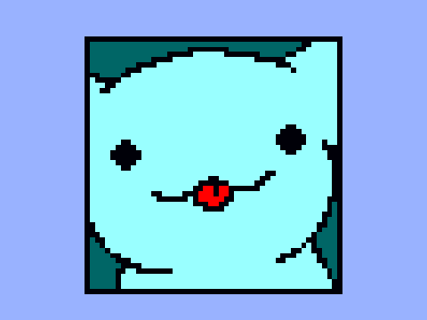 blue kitty!