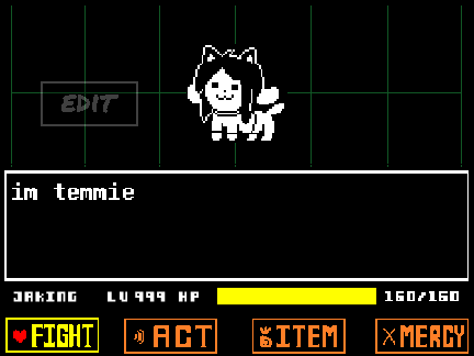 undertale temmie battle