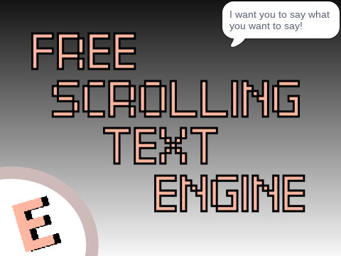Free Scrolling Text Engine