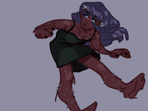 dmce purple hair