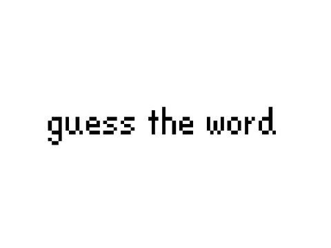Guess The word (2-player game)