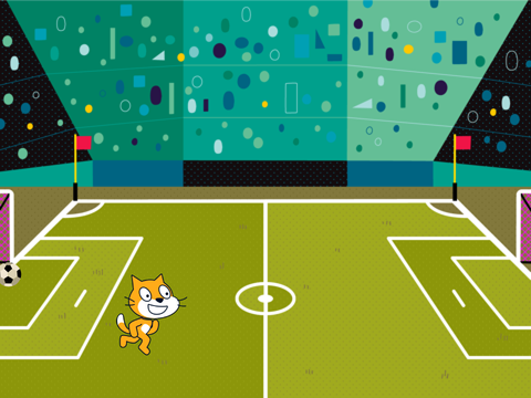 Scratch Cat does a bicycle kick!