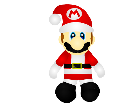 My Christmas OC (Santa version of me)