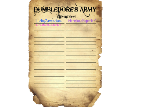 Sign to join Dumbledore's Army! remix  remix