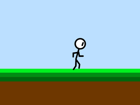 My best attempt at making stickman walking animations