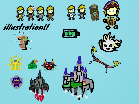 ゼルダの伝説,イラスト