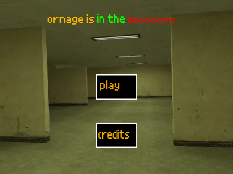 orange is in the backrooms ENG