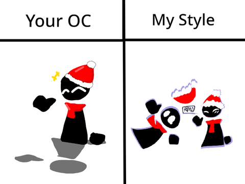 I drew your OC in my style :)