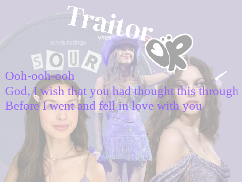 Traitor-Olivia Rodrigo LYRICS 