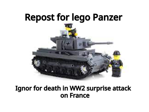 Repost for lego panzer