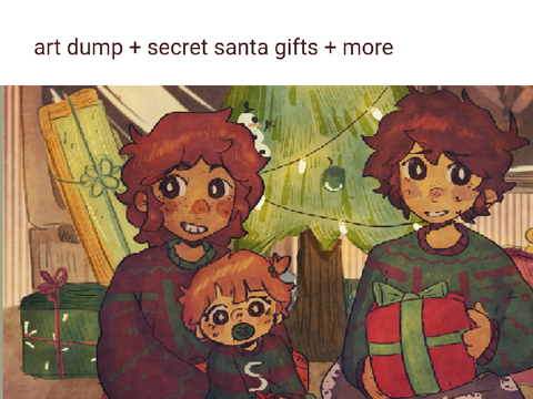 art dump - secret santa + wc designs