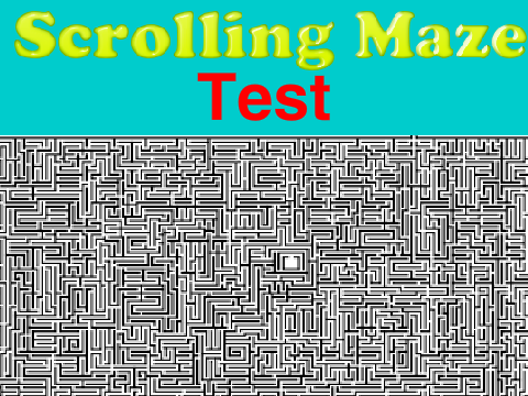 Scrolling Maze Test