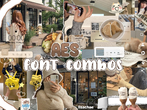aes font combos