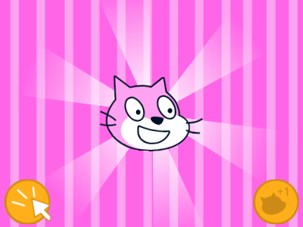 pink scratch cat Clicker! 