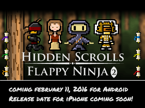 Hidden Scrolls Flappy Ninja 2 Coming Soon