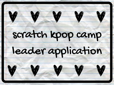 leader applications for scratch kpop camp (skc) feb '24