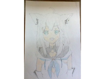 白上フブキ　イラスト