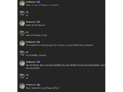 The Ed Sheeran Experience (character ai)