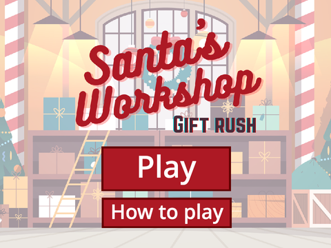 Santa's Workshop Gift Rush!  It's a race to wrap presents!