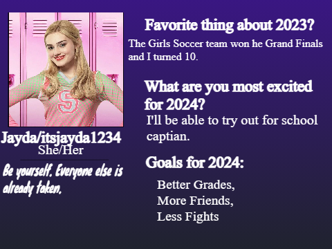 My Scratch Yearbook Page