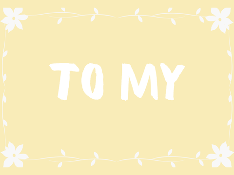 ᴛᴏ ᴍʏ