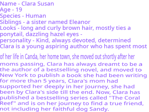 Charecter bio (random charecter XD)