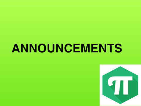 Announcements + Surprise! -CLOSED-