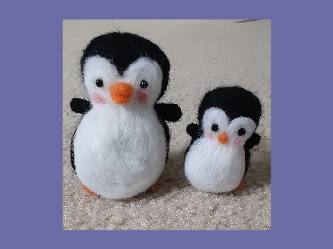 Felting animals I made