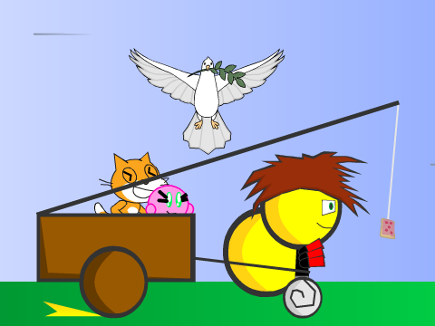 add yourself riding on the sliry mobile in to fast