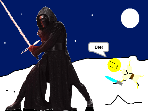Add yourself fighting kylo ren!